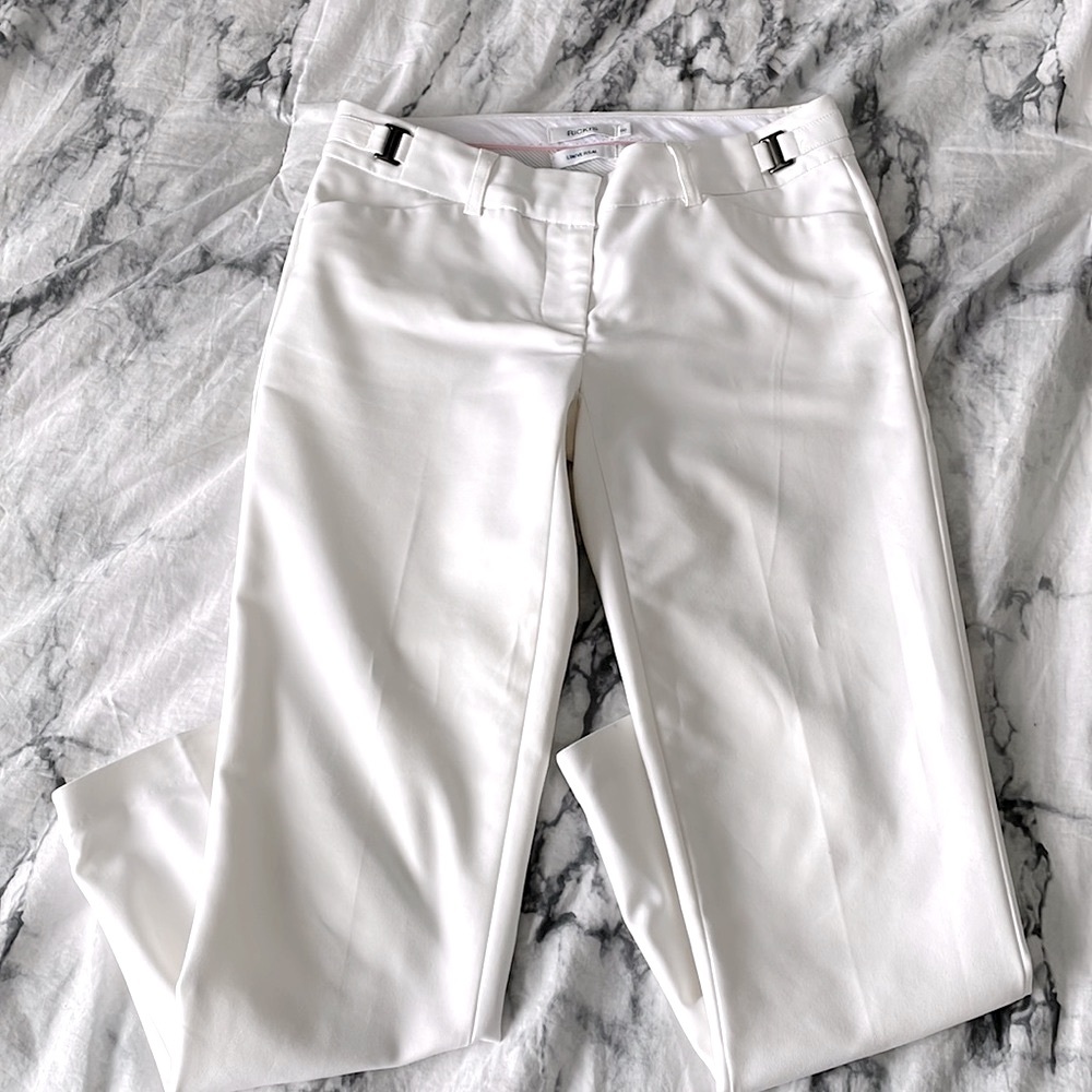 White Cropped Trousers
